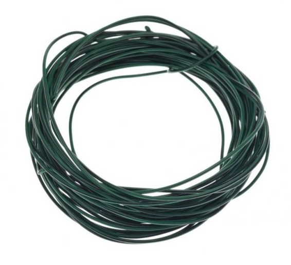 kabel vodič 1 mm2 - zeleno/černý