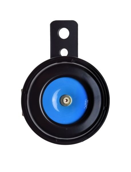Klakson houkačka 65 mm - 12V 105 dB - černý - modrý + seřizování tónu