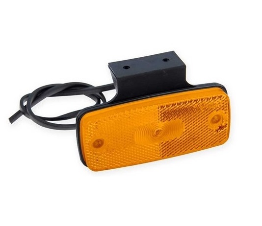 Světlo poziční LED oranžové s držákem DOBMAR 12/24V