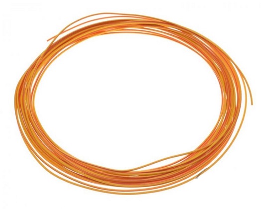kabel vodič 0,5 mm2 - žluto/červený