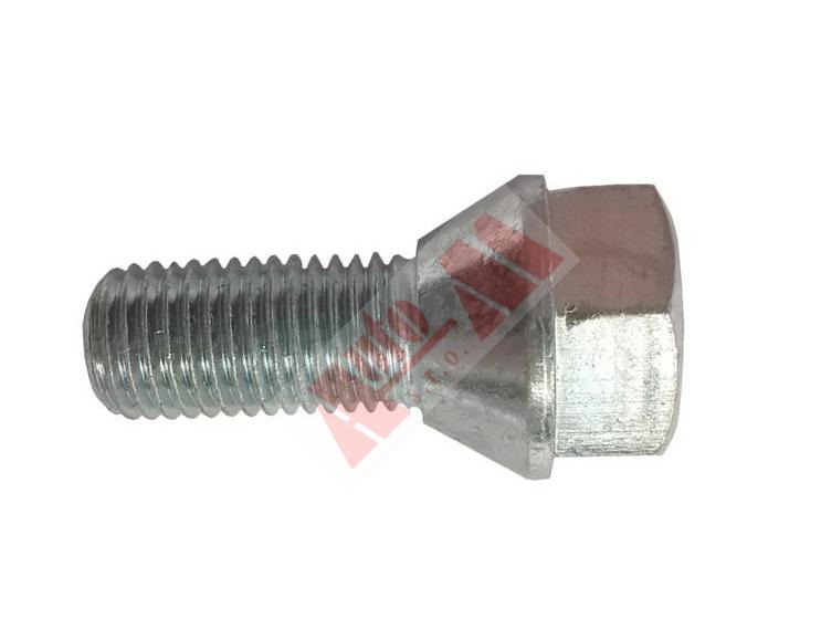 šroub kola kolový šroub - kuželový M12x1,5 x 22 mm klíč 19