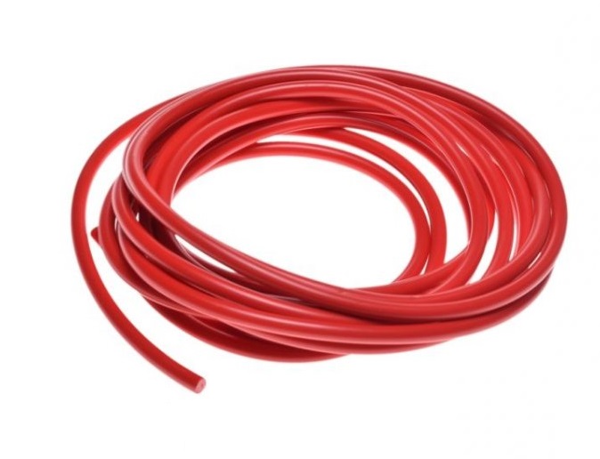 kabel ke svíčce zapalování 6,5 mm červený / 10 cm