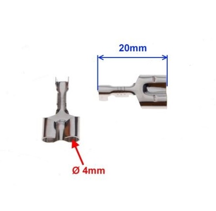konektor kulatý 4 mm DOUBLE dvojitý neizolovaný - samice