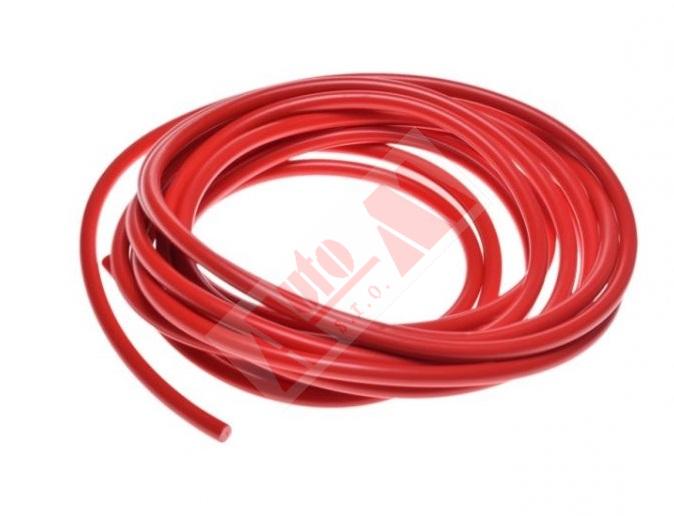 kabel ke svíčce  vysokonapěťový kabel zapalování 5 mm červený / 10 cm