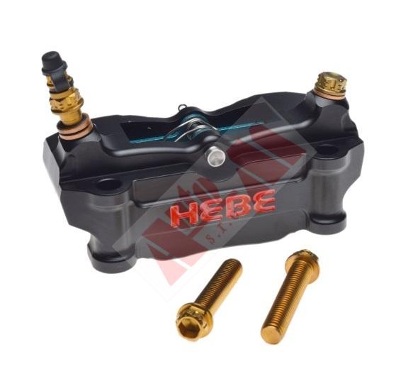 brzdový třmen 30 mm CNC - čtyřpístkový černý UNI