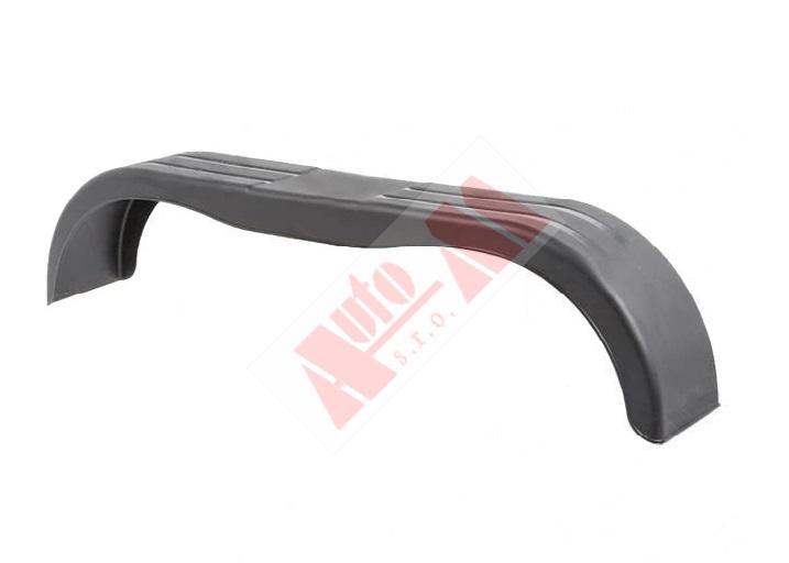Blatník tandemový DOMAR plast š 220 /v 350 /d 1500 mm černý 