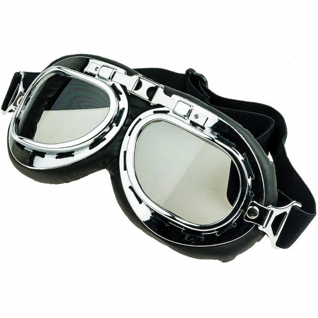 motocyklové brýle WETERAN MODEL T01 - chrom