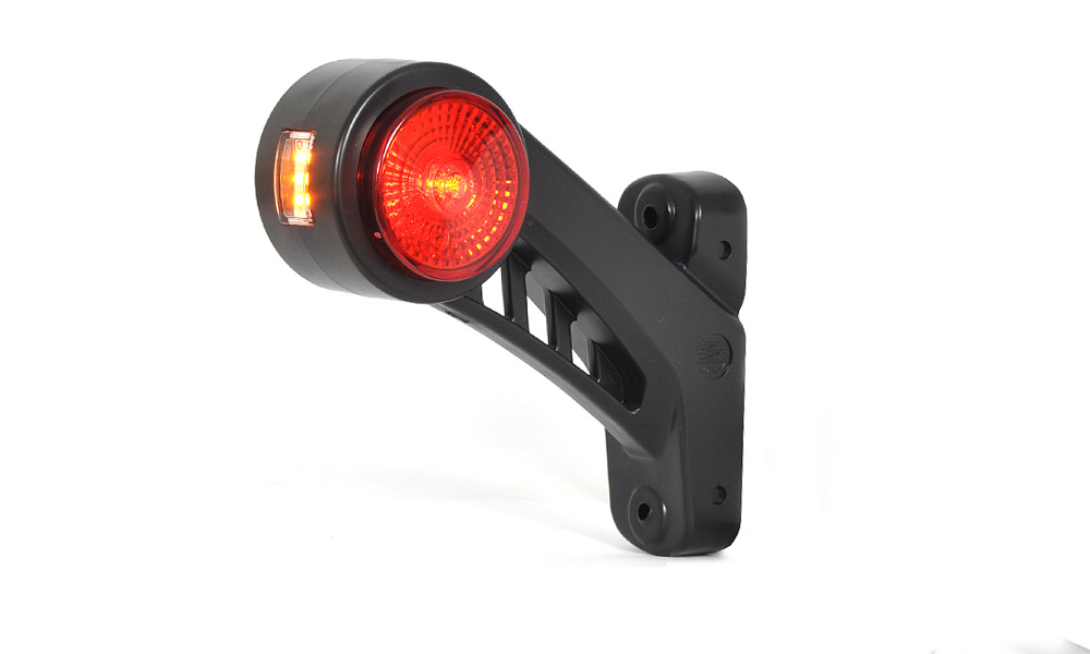 poziční-obrysové světlo bílé / červené/oranžové LED WAS s gum.držákem levé