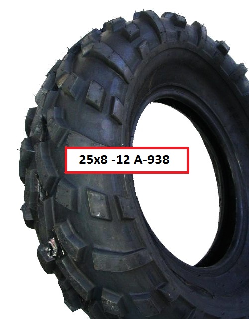 25 x 8 - 12 pneu ATV  AWINA  4PR A-938