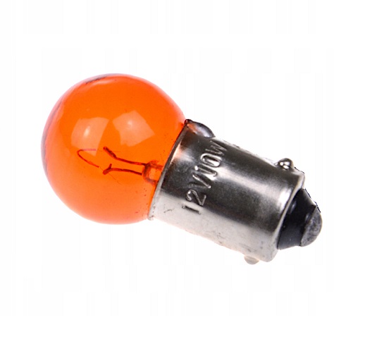žárovka 10W G14 BA9S  oranžová - MINI