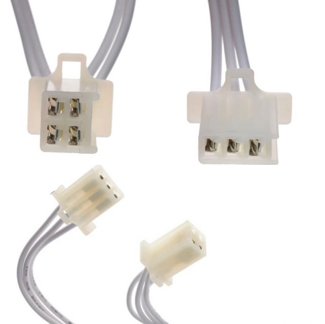 Konektory k CDI jednotce  hranatý samec - opravný 4+3 pin