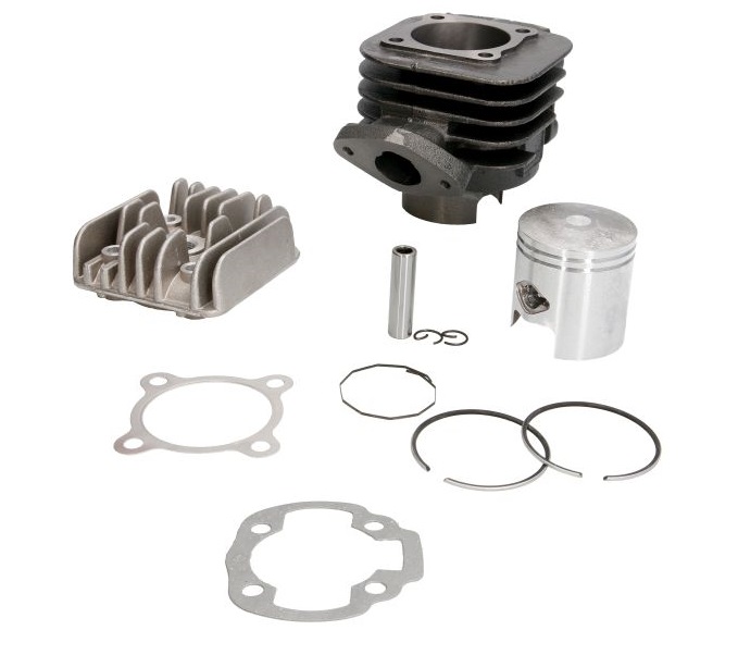 válec motoru s hlavou 2T 70 cc,vrt. 47 ,čep 10 mm ,typ mot.: MINARELLI VERTICAL