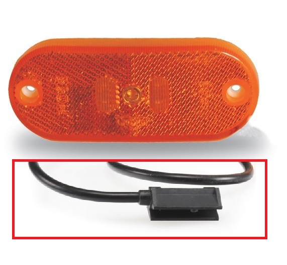 Světlo poziční LED oranžové JOKON 12/24V 0,5J  SNAP-IN