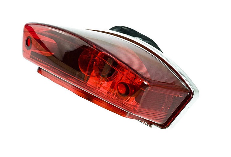 světlo zadní ATV - červené s osvětlením SPZ