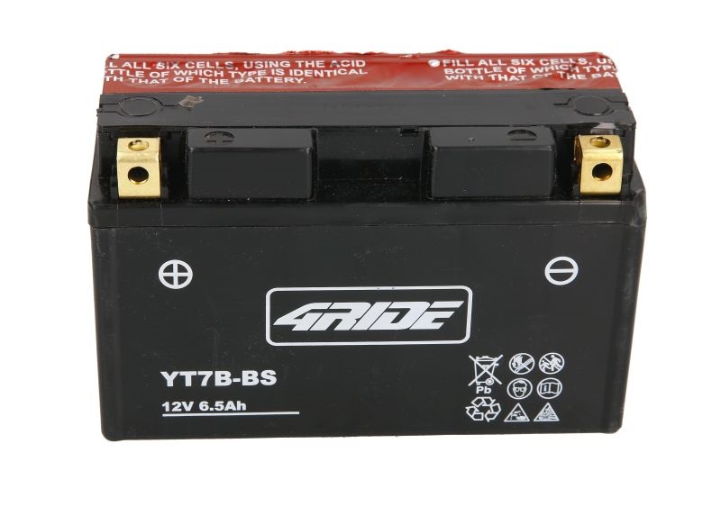 baterie akumulátor YT7B-BS 4RIDE 12V 6,5Ah 150x65x93 L+ 85A