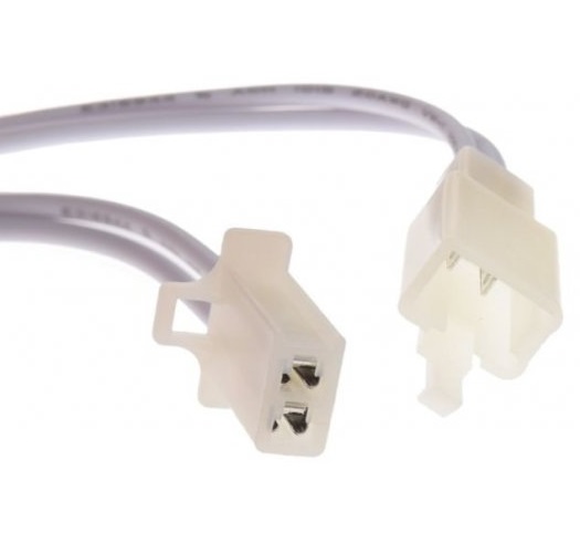 opravný konektor 2 pinový - konektor samec a samice s kabeláží
