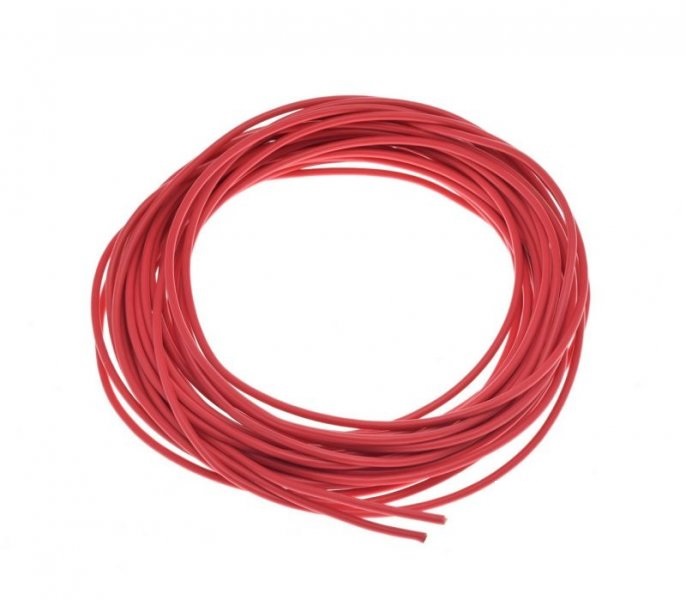 kabel vodič 2 mm2 - červený