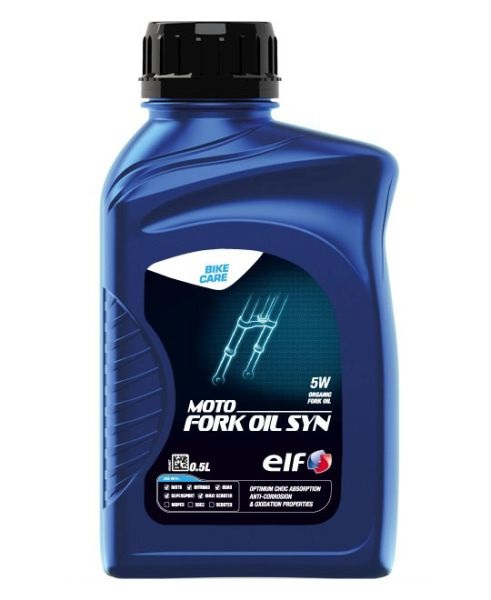 tlumičový olej ELF MOTO FORK SYN 5W 0,5L