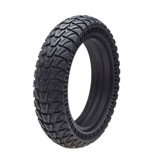 pneu plášť plný 9 x 2,25 pneumatika bezdušová koloběžky - černá ,terénní