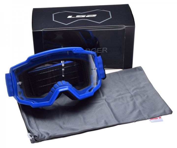 motocyklové brýle LS2 CHARGER  - modré