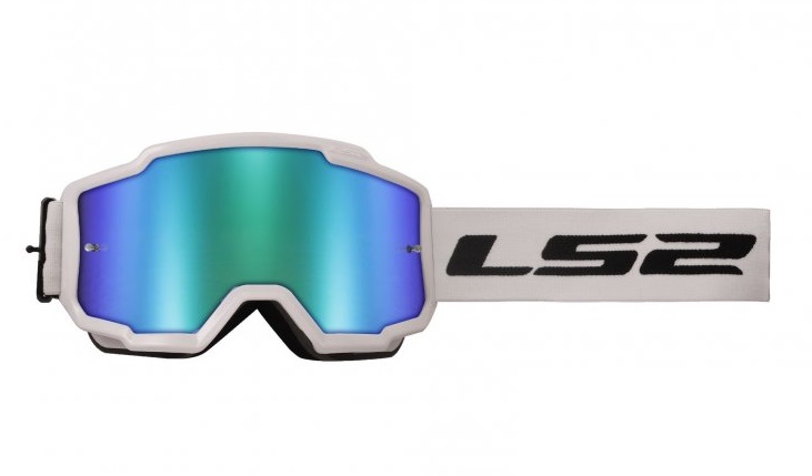 motocyklové brýle LS2 CHARGER  - bílé