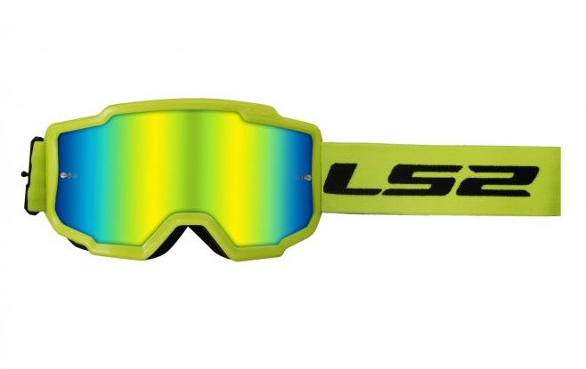 motocyklové brýle LS2 CHARGER  - žluté