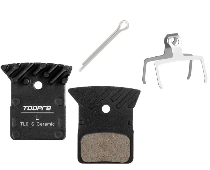 brzdové destičky keramické s chlazením TOOPRE TL01S - náhrada SHIMANO L04C ,L05A, K04S, K04Ti, K05S , K05Ti, BR-M8110, BR-M7110, BR-R9170 (F/R), BR-R8070 (F/R), BR-R7070 (F/R), BR-4770 (F/R), BR-RS805, BR-RS505, BR-RS405, BR-RS305, BR-U5000, BR-RX810