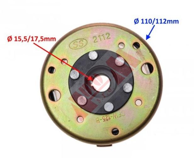 thumbnail image 2 of 125cc Scooter Stator – 152QMI / 152QMI-A For Longjia Raptor 125 (LJ125T-A) 2 of 6